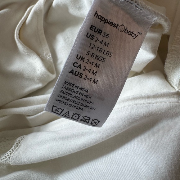 Happiest Baby 100% Organic SNOO Sleep Comforter Sack In Cream M 12-18lbs 2-4Ms - Picture 4 of 7